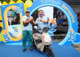 HUT ke-11, Bank Mandiri Taspen Sapa Pensiunan Surabaya