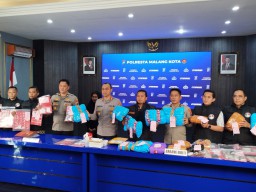Belasan Kilogram Ganja dan Puluhan Tersangka Ditangkap Polres Malang Kota