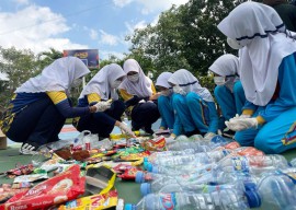 Hasil Brand Audit SMA Al-Muslim, Danone dan Ultra Jaya Dominasi Sampah