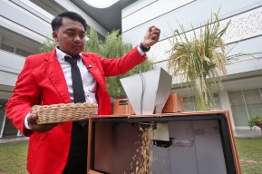 Gak Perlu Jemur di Jalan Lagi, Mahasiswa Surabaya Ciptakan Alat Pengering Padi