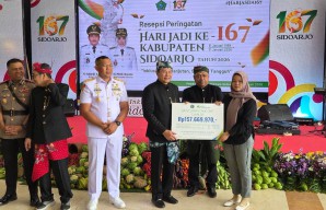 BPJS Ketenagakerjaan Sidoarjo Cairkan Santunan Ratusan Juta di Harjasda 167