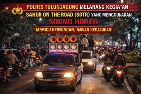 Polres Tulungagung Larang Penggunaan Sound Horeg Dalam Kegiatan SOTR