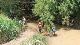 Cerita Bocah 7 Tahun Diduga Tenggelam di Sungai Bendo Mongal Kediri