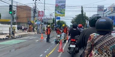 DPUPR Kota Kediri Percepat Perbaikan Jalan Hasanudin–Imam Bonjol Jelang Mudik Lebaran