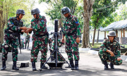 Batalyon Infanteri 3 Marinir Perkuat Taktik GMUK dan Artileri Mortir