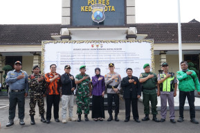 Ikrar Sabuk Kamtibmas, Mbak Vinanda Komitmen Jaga Kondusifitas Kediri