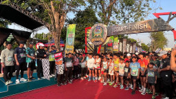 Ribuan Peserta Meriahkan Fun Run Halalbihalal Kodim 0820 Probolinggo