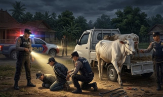 Patroli Antibegal Polres Probolinggo Kota Bongkar Sindikat Pencuri Sapi