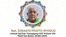 Jemaah Haji Asal Tulungagung Wafat Saat Wukuf di Arafah karena Dehidrasi