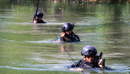 Siaga Operasi Militer, Intip Latihan Taktis Yonif 3 Marinir di Sidoarjo