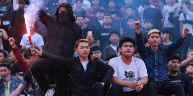 Suporter Persik Kediri Beri Semangat Jelang Lawan Arema FC