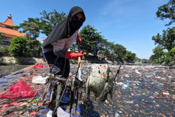 Warga Surabaya Diminta Stop Buang Popok ke Kali Tebu, Ini Bahayanya