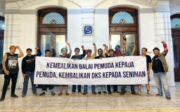 Seniman Surabaya Besok Gelar Aksi Besar, Protes Pengusiran DKS dari Balai Pemuda