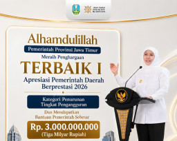 Jatim Raih Penghargaan Kategori Pemda Terbaik Penurunan Pengangguran