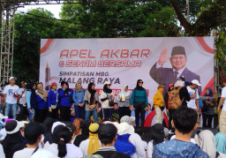 Massa Aksi Dukung MBG di Malang Panen Hadiah, dari Sayuran hingga Kulkas