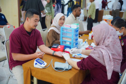 Ratusan Relawan Ikuti Donor Darah di PT SIER, Kumpulkan 157 Kantong