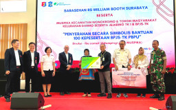 RS William Booth Surabaya Daftarkan 100 Pekerja Rentan ke BPJS Ketenagakerjaan