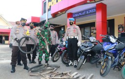 Balap Liar Sepanjang PPKM Level 4 di Ponorogo Dibubarkan, 80 Motor Disita