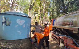 Dua Desa di Ponorogo Terdampak Kemarau, Air Bersih Mulai Disalurkan