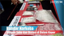 Video: Bandar Narkoba Simpan Sabu dan Ekstasi di Dalam Koper