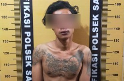 Bandit Ingusan di Surabaya Disergap saat Dorong Motor Curian