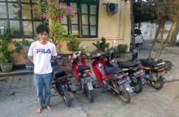 Bandit ini Tampung Motor Hasil Curian di Tempat Kos Istri