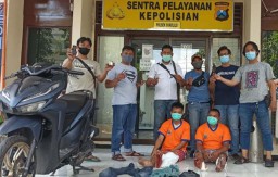 Serang Polisi Pakai Pisau, Kaki Dua Bandit Motor Dilumpuhkan