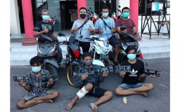 Tiga Pemuda Komplotan Bandit Motor di Surabaya Raya Diringkus, Satu Dilumpuhkan
