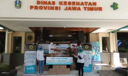 Bantuan 28 Ribu Botol Hand Sanitizer dari Victoria Care Indonesia untuk Jatim