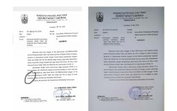 After Before Surat Sekdaprov Jatim Soal Salat Id di Masjid Al Akbar