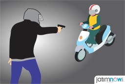 Keasyikan Joget, Edwin Tak Sadar Motornya Raib Dicuri Maling