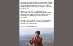 Seorang Bujangganong di Ponorogo Meninggal dalam Kecelakaan Tunggal