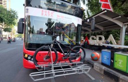 Foto: Bus Suroboyo Ramah Bagi Pesepeda