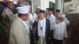 Kunjungi Ponpes di Mojokerto, KH Ma'ruf Amin Minta Restu untuk Hijrah