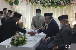 Foto: Prosesi Pernikahan Din Syamsuddin dan Rashda Diana