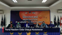 Video: Partai Nasdem Gelar Diskusi Kedokteran