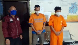 Dua Bandit Spesialis Pencuri Motor di Minimarket Diringkus