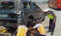 Ini Data Korban Pajero Terguling di Tol Jombang