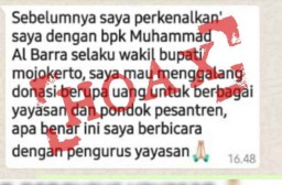   Awas! Penipu Catut Nama dan Foto Wakil Bupati Mojokerto