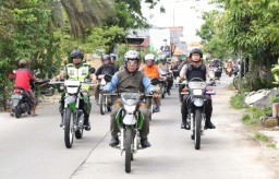 Forkopimda Lamongan Naik Trail Sidak Kesiapan Pompa Air Bengawan Solo