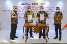 SIG dan BNI Jalin Kerja Sama Solusi Digital Value Chain untuk Mitra