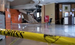 Atap Gedung GMSC Kota Mojokerto yang Ambruk Ternyata Baru Direnovasi