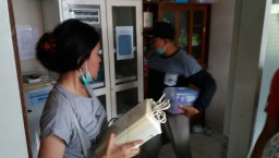 Berita Foto: Ini Suasana Kepanikan Ambruknya Atap RSAL dr Ramelan 