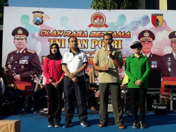 Tingkatkan Sinergi, Polisi-TNI di Ponorogo Gelar Olahraga Bersama