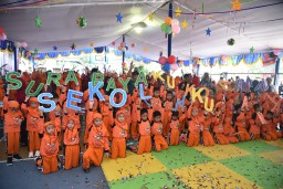 Siswa Baru SD Muhammadiyah Deklarasikan Surabaya Aman dan Ramah Anak