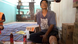 Cekcok dengan Tetangga, Supiono Disabet Badik