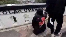 Polisi Selidiki Aksi Vandalisme Massa Berpakaian Hitam di Malang