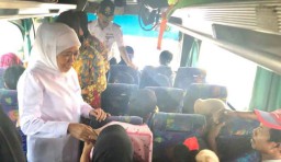 Gubernur Khofifah Sebut Puncak Mudik di Purabaya H-4 Lebaran