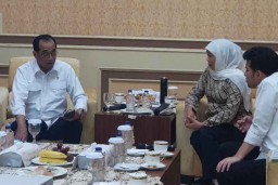 Menhub dan Gubernur Khofifah Bahas Pembangunan Moda Transportasi Jatim