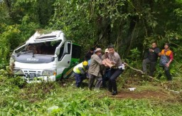 Elf Bawa Rombongan Kecelakaan di Jalur Ijen Banyuwangi, 1 Orang Tewas